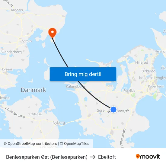 Benløseparken Øst (Benløseparken) to Ebeltoft map