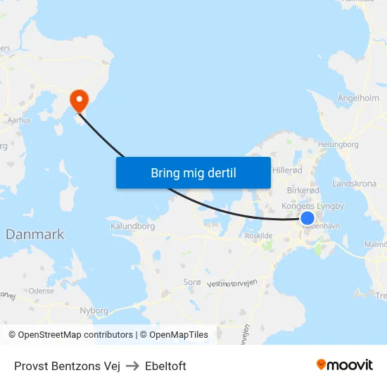 Provst Bentzons Vej to Ebeltoft map
