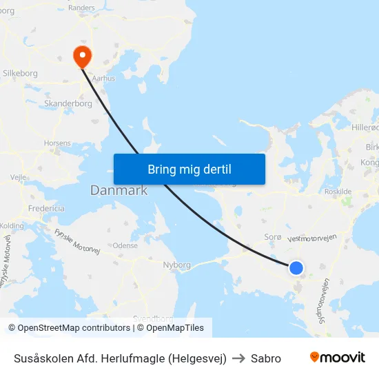 Susåskolen Afd. Herlufmagle (Helgesvej) to Sabro map