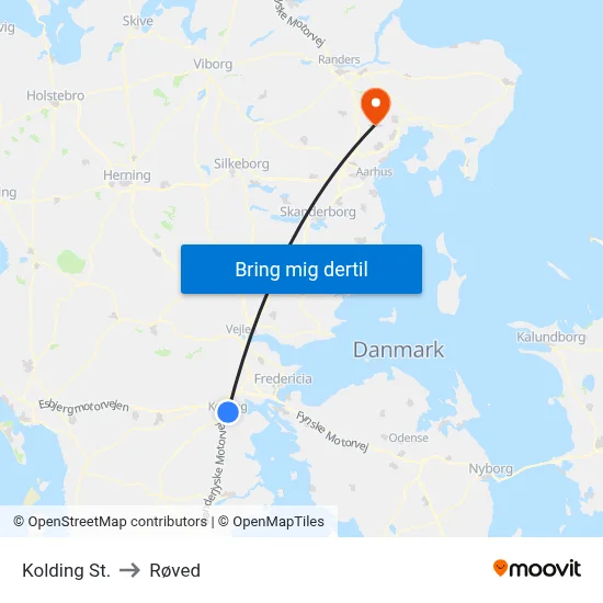 Kolding St. to Røved map