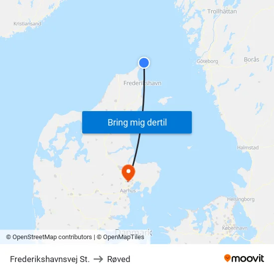 Frederikshavnsvej St. to Røved map