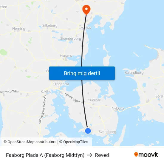 Faaborg Plads A (Faaborg Midtfyn) to Røved map