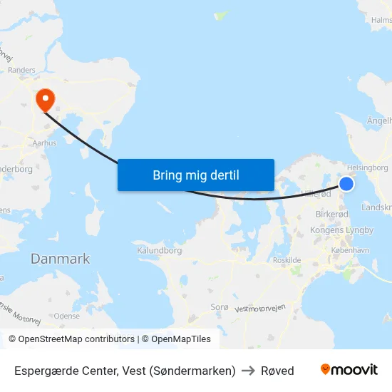 Espergærde Center, Vest (Søndermarken) to Røved map
