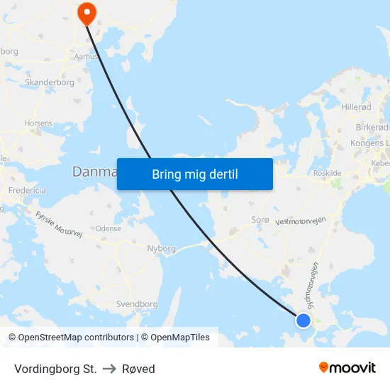 Vordingborg St. to Røved map