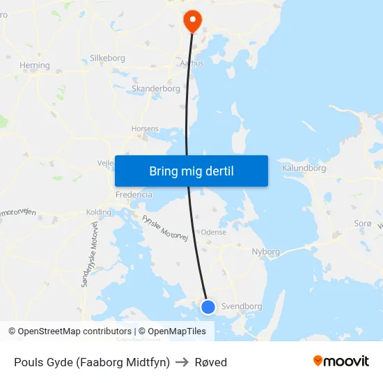 Pouls Gyde (Faaborg Midtfyn) to Røved map