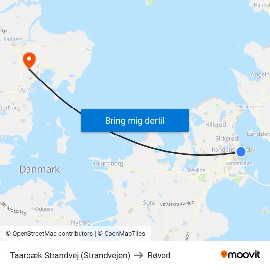 Taarbæk Strandvej (Strandvejen) to Røved map