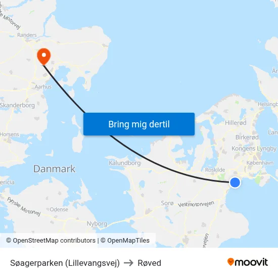 Søagerparken (Lillevangsvej) to Røved map
