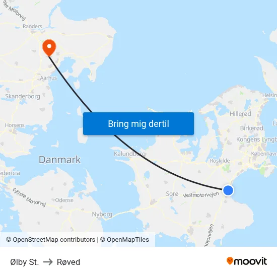 Ølby St. to Røved map