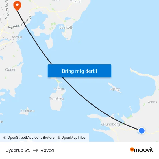 Jyderup St. to Røved map