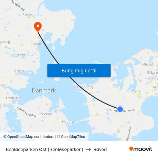 Benløseparken Øst (Benløseparken) to Røved map