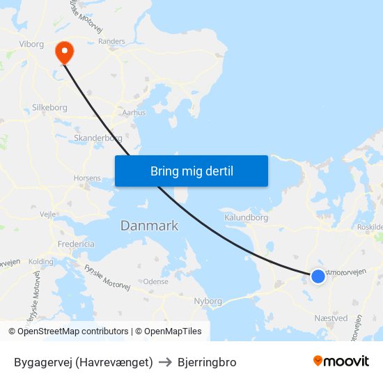 Bygagervej (Havrevænget) to Bjerringbro map