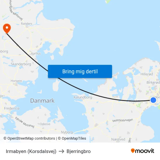 Irmabyen (Korsdalsvej) to Bjerringbro map