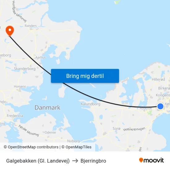Galgebakken (Gl. Landevej) to Bjerringbro map