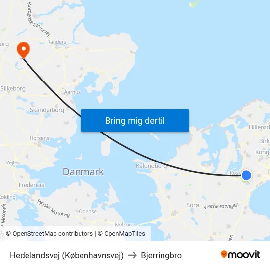 Hedelandsvej (Københavnsvej) to Bjerringbro map