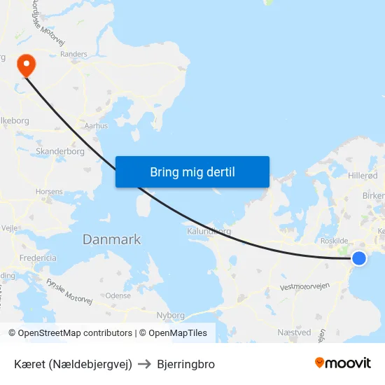 Kæret (Nældebjergvej) to Bjerringbro map