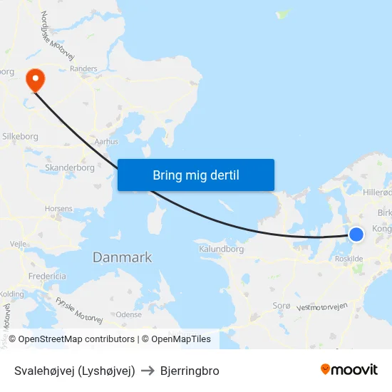 Svalehøjvej (Lyshøjvej) to Bjerringbro map