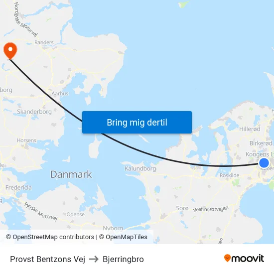 Provst Bentzons Vej to Bjerringbro map
