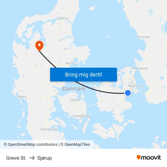Greve St. to Sjørup map