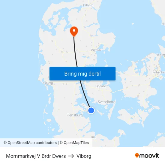 Mommarkvej V Brdr Ewers to Viborg map