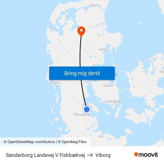 Sønderborg Landevej V Fiskbækvej to Viborg map