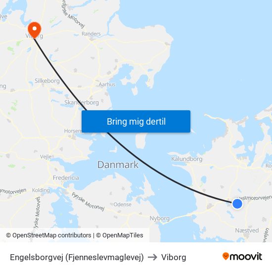 Engelsborgvej (Fjenneslevmaglevej) to Viborg map