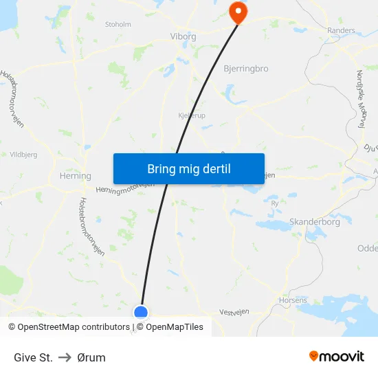 Give St. to Ørum map