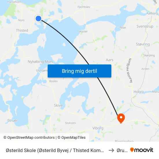 Østerild Skole (Østerild Byvej / Thisted Kommune) to Ørum map