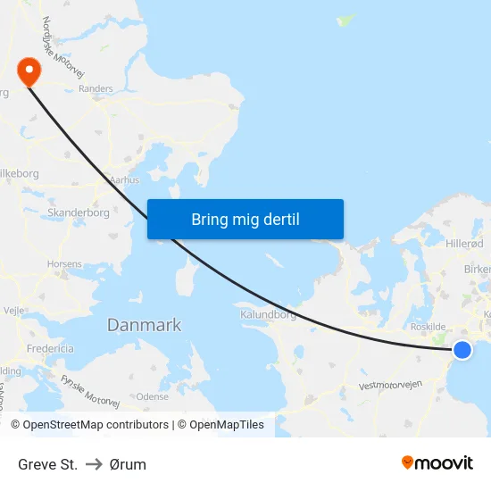 Greve St. to Ørum map