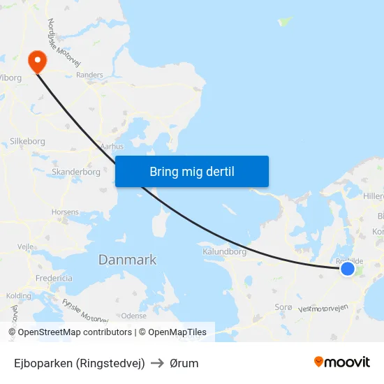 Ejboparken (Ringstedvej) to Ørum map