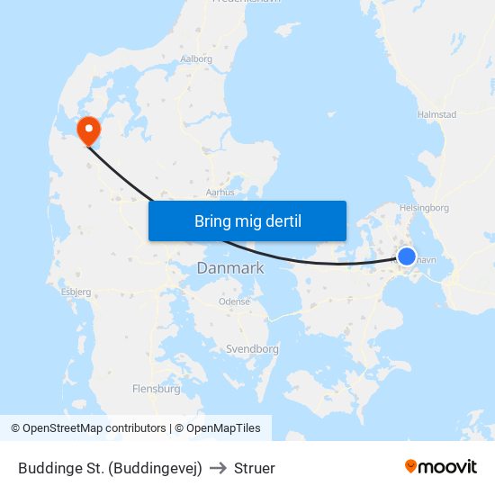 Buddinge St. (Buddingevej) to Struer map