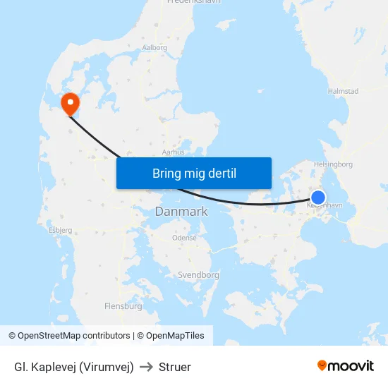 Gl. Kaplevej (Virumvej) to Struer map