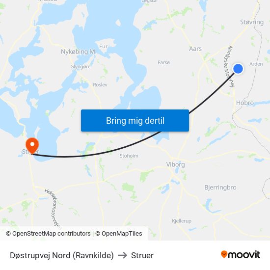 Døstrupvej Nord (Ravnkilde) to Struer map