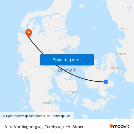 Vink Vordingborgvej (Turebyvej) to Struer map