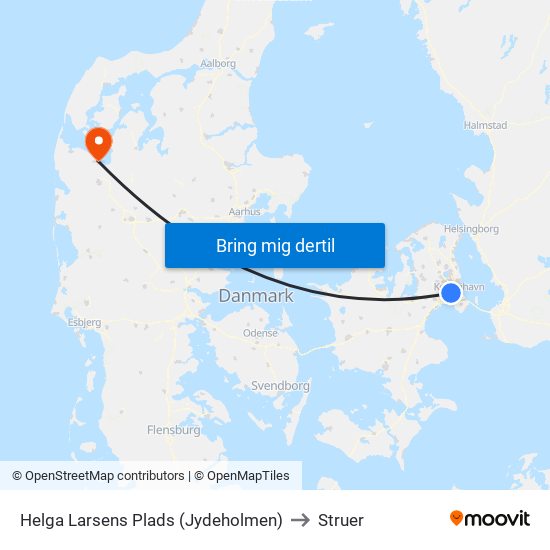 Helga Larsens Plads (Jydeholmen) to Struer map