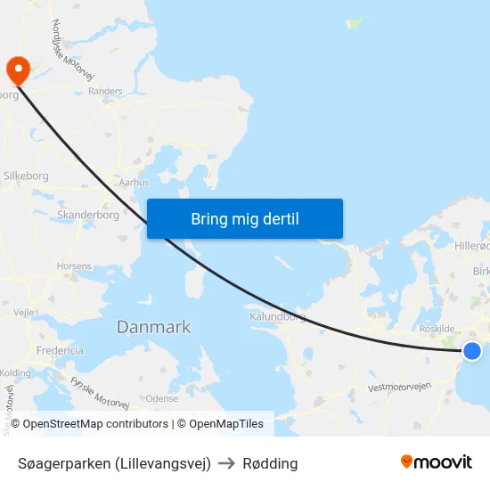 Søagerparken (Lillevangsvej) to Rødding map