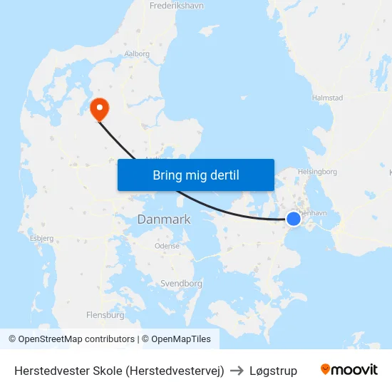 Herstedvester Skole (Herstedvestervej) to Løgstrup map