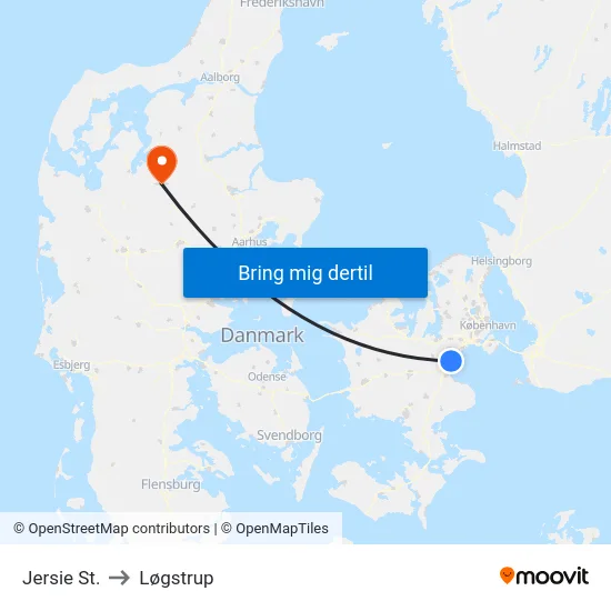 Jersie St. to Løgstrup map