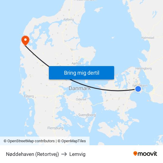 Nøddehaven (Retortvej) to Lemvig map