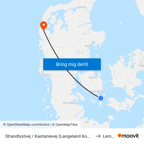 Strandlystvej / Kastanievej (Langeland Kommune) to Lemvig map