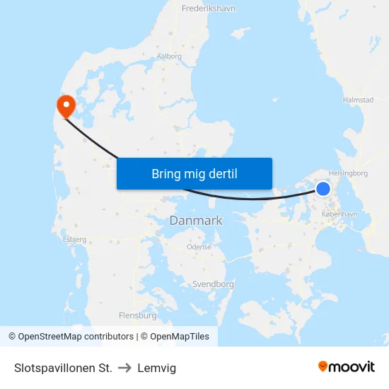 Slotspavillonen St. to Lemvig map