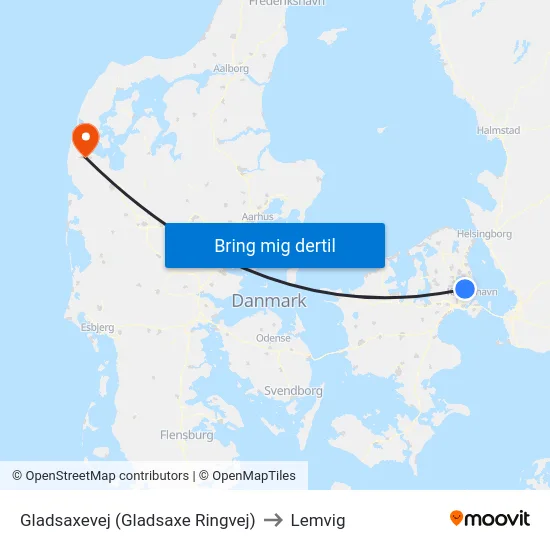 Gladsaxevej (Gladsaxe Ringvej) to Lemvig map