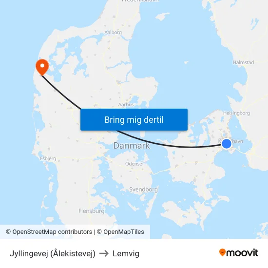 Jyllingevej (Ålekistevej) to Lemvig map