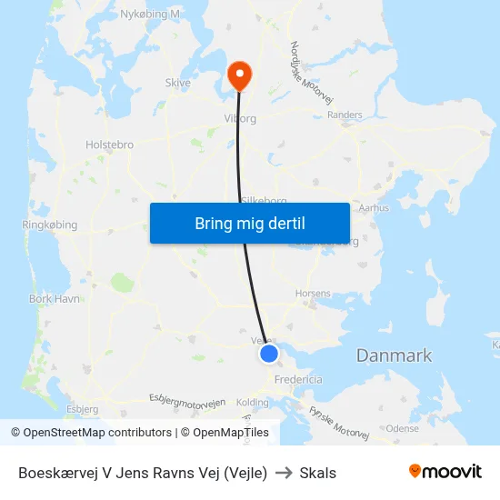 Boeskærvej V Jens Ravns Vej (Vejle) to Skals map