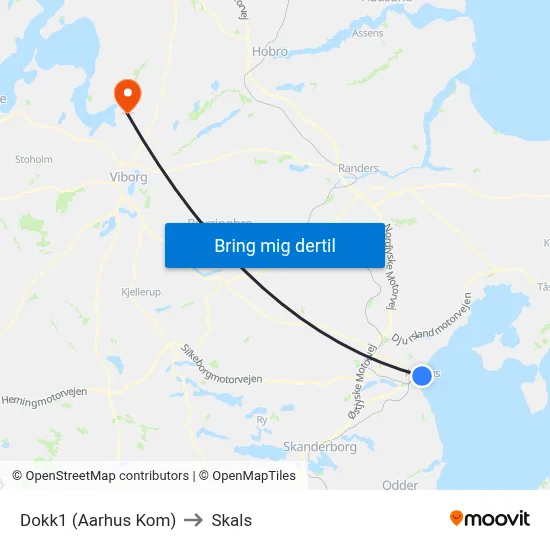 Dokk1 (Aarhus Kom) to Skals map