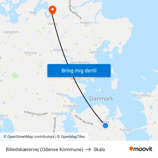 Billedskærervej (Odense Kommune) to Skals map