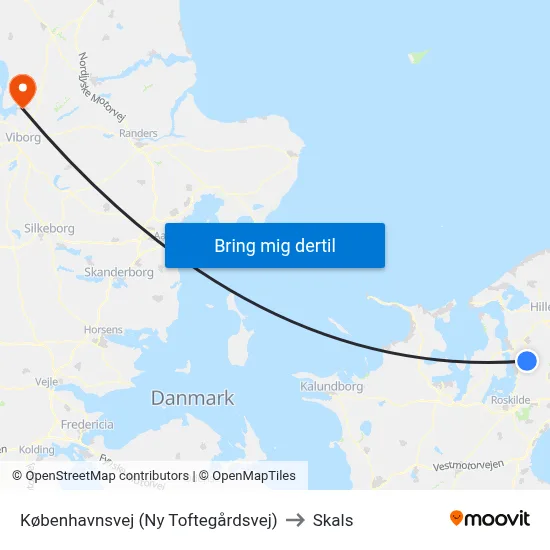 Københavnsvej (Ny Toftegårdsvej) to Skals map