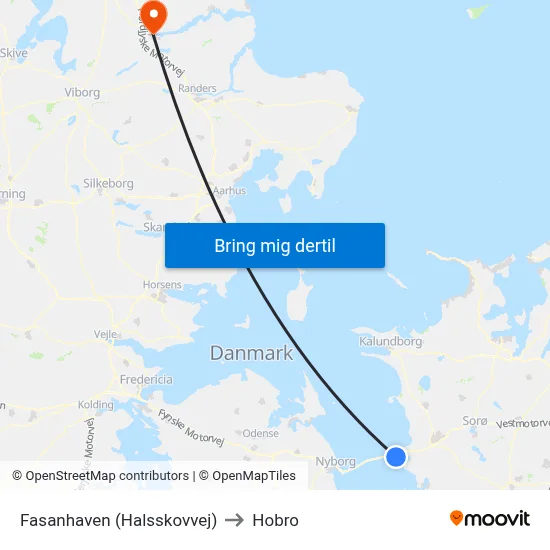 Fasanhaven (Halsskovvej) to Hobro map