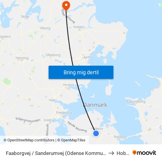 Faaborgvej / Sanderumvej (Odense Kommune) to Hobro map