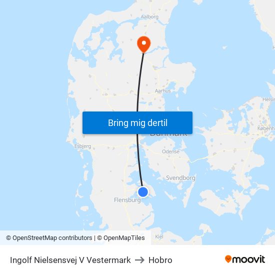 Ingolf Nielsensvej V Vestermark to Hobro map