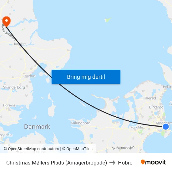 Christmas Møllers Plads (Amagerbrogade) to Hobro map